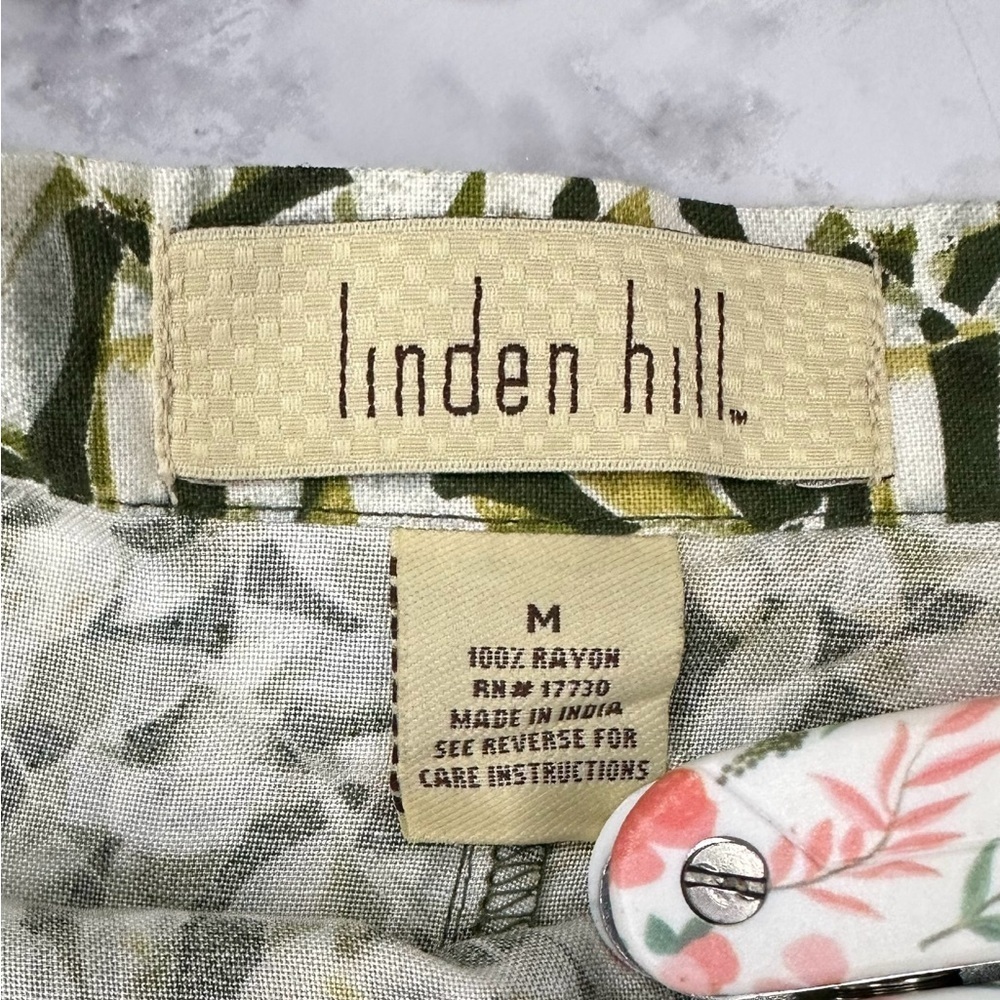 Linden hill Green Patterned Women's Skirt size M - Picture 5 of 6